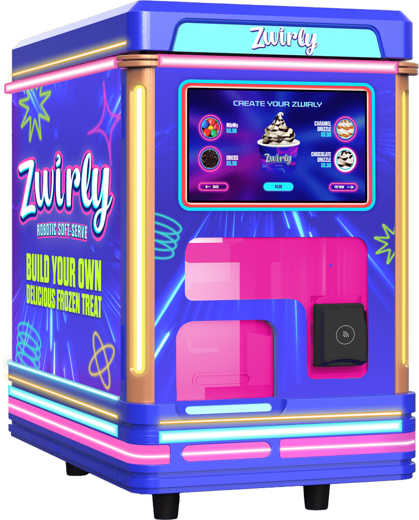 Unattended dessert vending machine